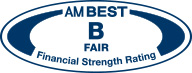 This company was issued a secure rating by the A.M. Best Company, click for additional details